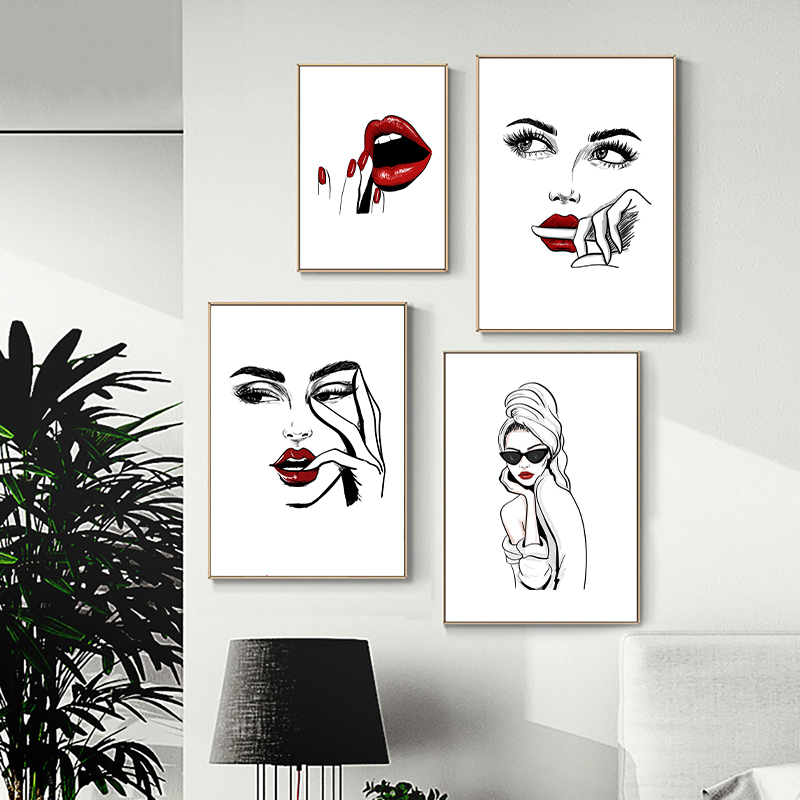 Makeup Is Beauty Quotes - Plakat w stylu nordyckim, makijaż, nowoczesna