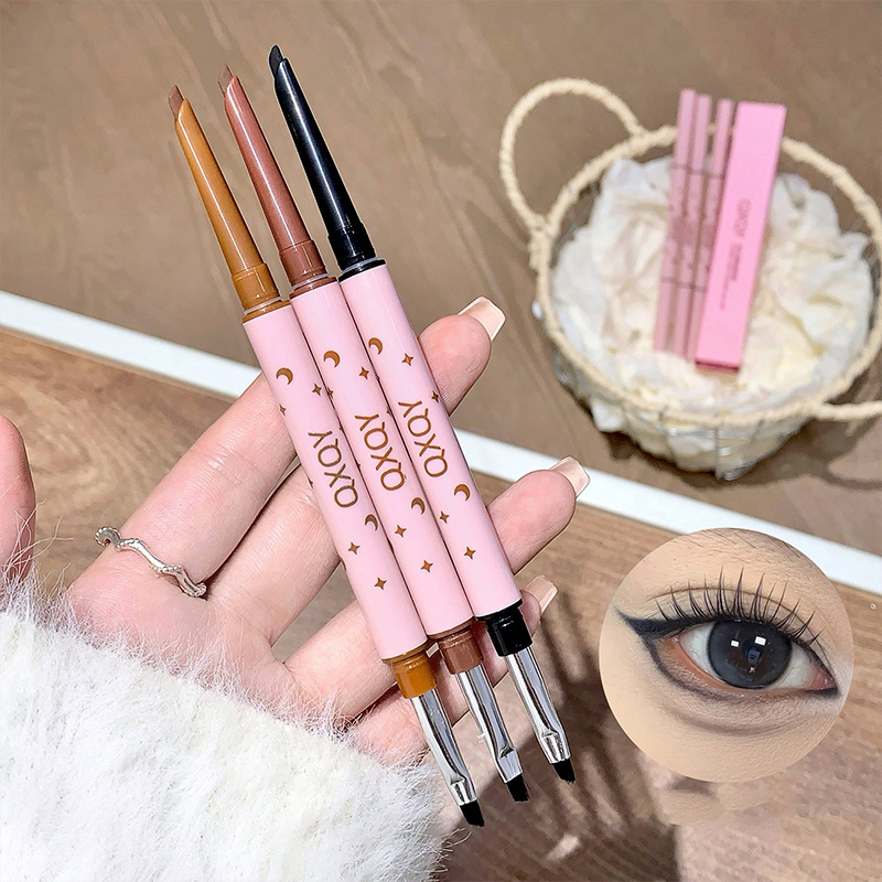 Beauty Makeup Fashion - QXQY Dwustronny eyeliner, dwufunkcyjna kredka do