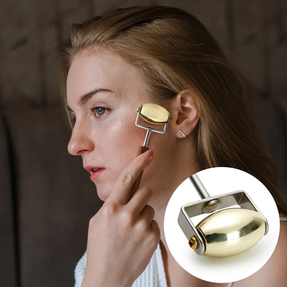 Jade Roller Gua Sha - Wałek ze stali nierdzewnej ze szpiczastą