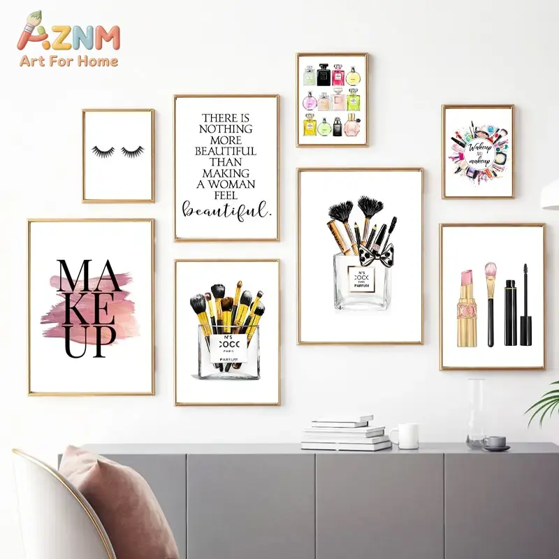 AZNM Różowe Modne Makijażowe O – Makeup Is Beauty Quotes recenzja i cena