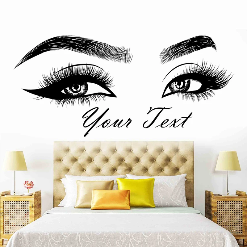 Rzęsy Brwi Winylowa naklejka S – Makeup Is Beauty Quotes recenzja i cena
