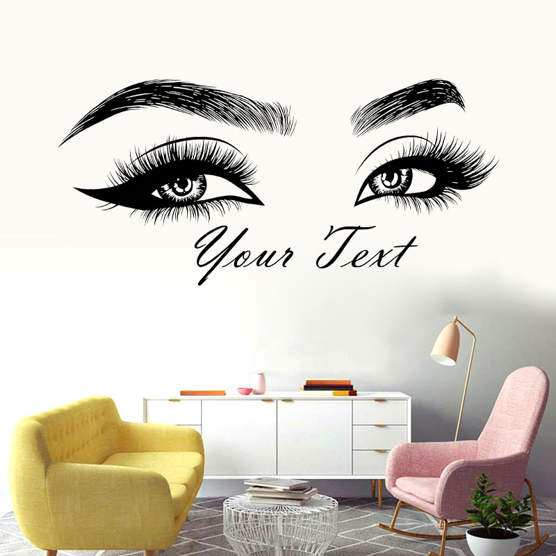 Rzęsy Brwi Winylowa naklejka S – Makeup Is Beauty Quotes recenzja i cena