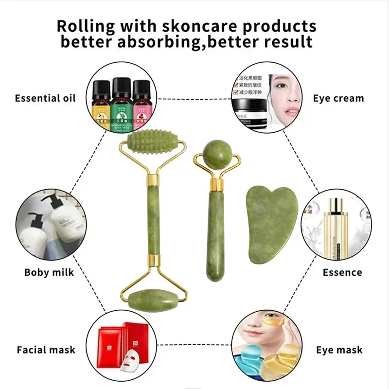 Naturalny jadeitowy roller do  – Jade Roller Gua Sha recenzja i cena