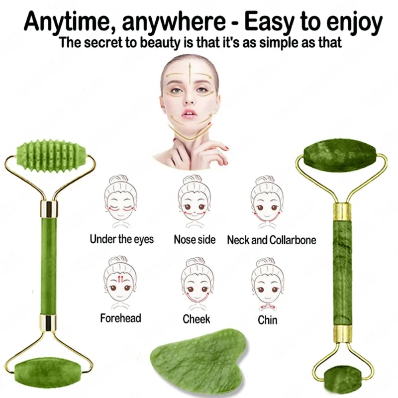 Naturalny Jadeitowy Roller do  – Jade Roller Gua Sha recenzja i cena
