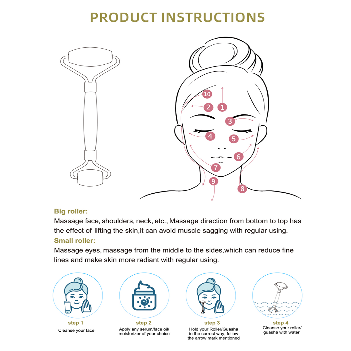 Naturalny jadeitowy masażer ro – Jade Roller Gua Sha recenzja i cena