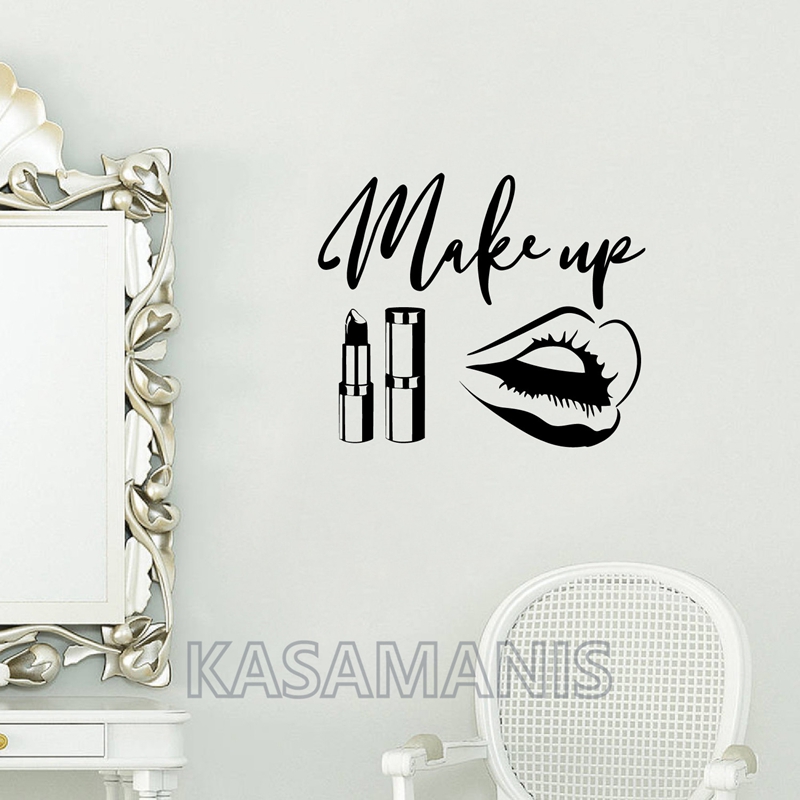 Makijaż Cytat Naklejki ścienne – Makeup Is Beauty Quotes recenzja i cena