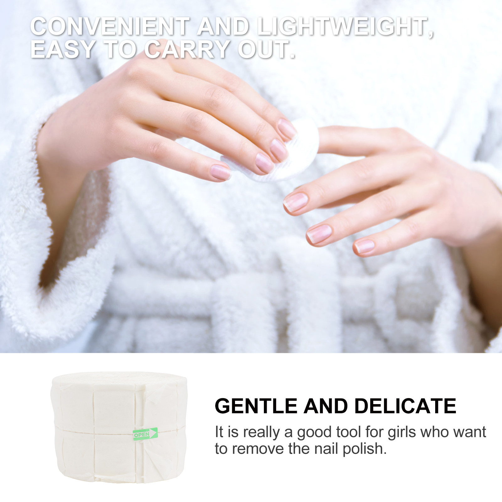 500 szt. Jednorazowe waciki ba – Gel Nail Polish recenzja i cena